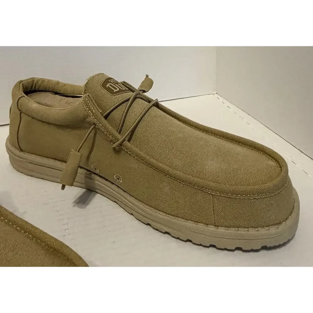 Hey Dude Wally Washed Canvas Navy Men’s Size 14 NEW NIB